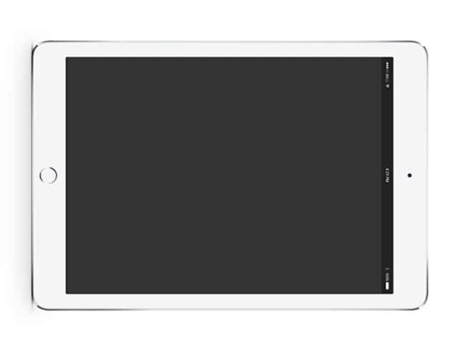 Master slider in ipad